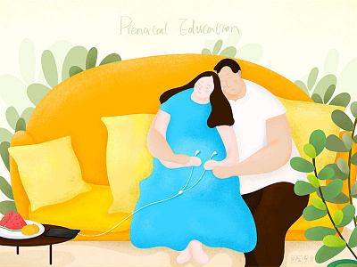 Prenatal Education 插画