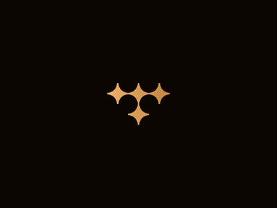 Tendence Symbol black boat brand gold logo logotype minimalism minimalist monogram navigation sea star