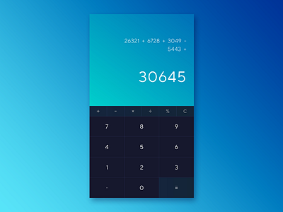 DailyUI #004 / Calculator calculator daily ui