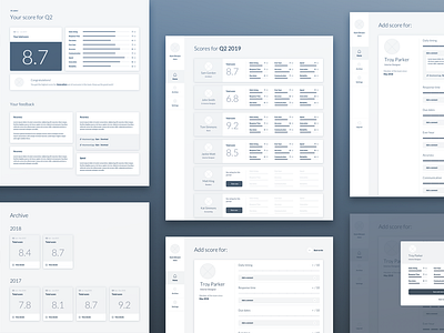 Wireframes 📐 rating score ui wireframe