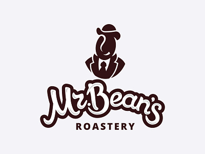 Mr. Beans adobe illustrator bean branding coffee logo roastery