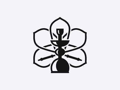 Hookah Clab adobe illustrator branding design flover hookah logo lotos