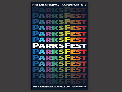 ParksFest 2015 Event Poster music festival poster