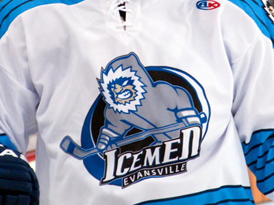 Evansville IceMen Logo hockey logo sports