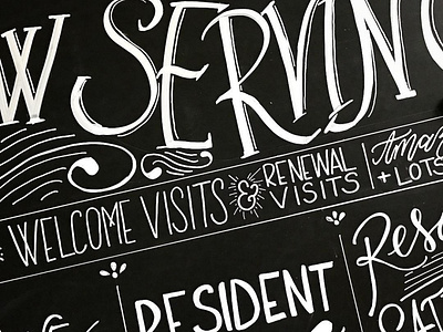 Large Chalkboard Wall for a NAA Tradeshow Booth blackboard chalk art chalk board chalk lettering chalkboard chalkboard lettering hand drawn handletter handlettered handlettering lettering art