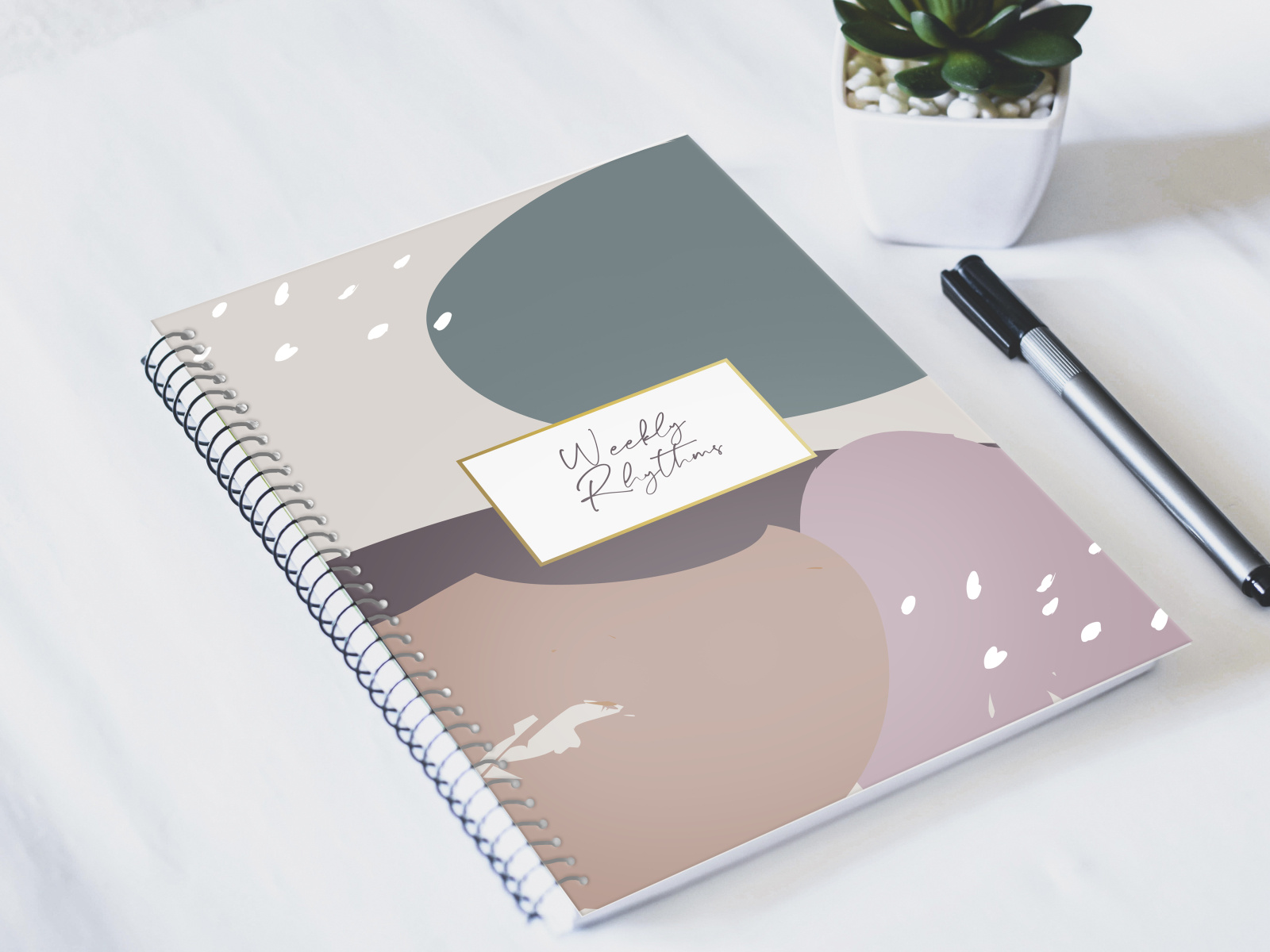 Daily Planner Abstract Cover Design by Sydnee Peacock on Dribbble