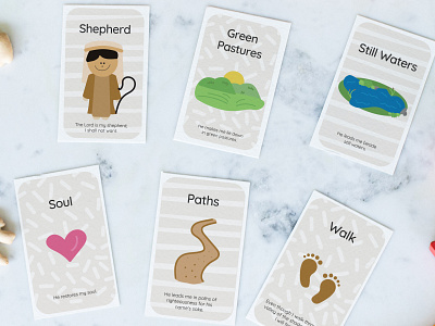 Illustrated Children's Bible Memory Cards