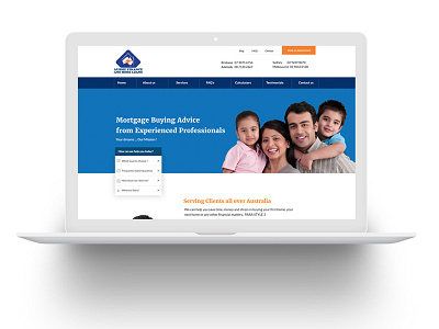 AFHL Website Design clean home loans mortgage ui web design