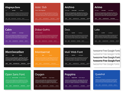 30 Awesome Google Fonts design fonts typography web