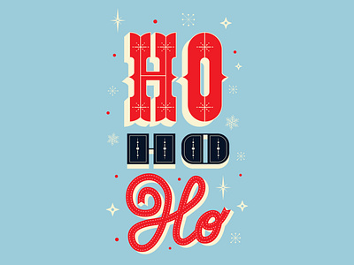 Ho Ho Ho lettering