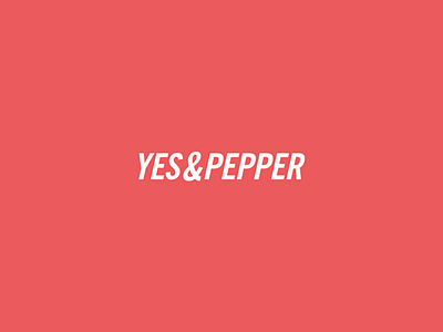 Yes&Pepper logo advertising agency brand design logo marketing