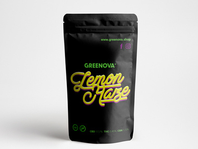 Lemon Haze packaging cbd haze legal lemon logo marijuana packaging pouch