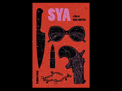 Sya Film Poster brand film grunge horror logo movie poster tarantino typography
