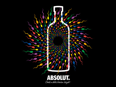 Absolut - Freedom to love colors design equality fibonacci freedom illustration logo love spiral vector