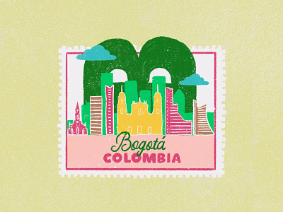 Cities stamps series - Bogotá, Colombia