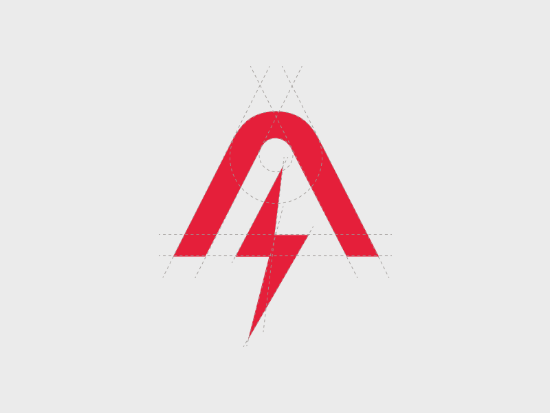 Volcano triathlon logo animation animated gif animation branding construction design illustration logo red thunder vector