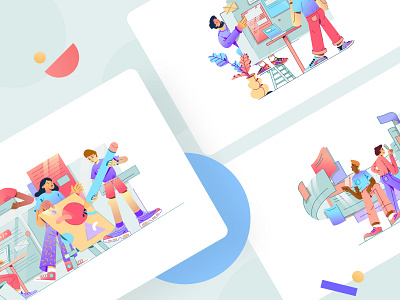 Illustrations for Design Agency