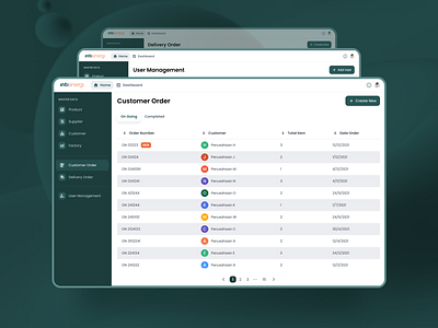 Marketing & Warehouse Management System dashboard management system product product design ui ux