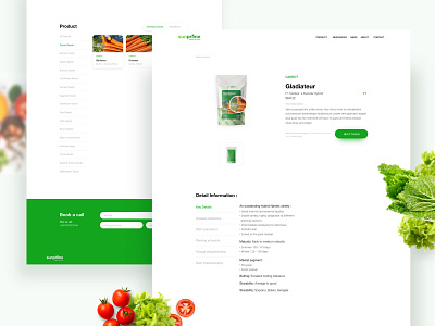Detail Product Seeds clean design detail product seeds ui website
