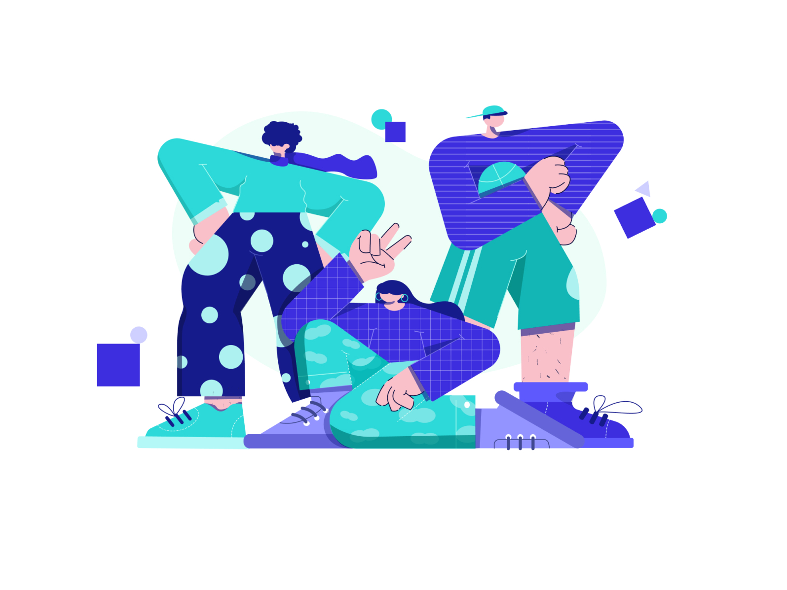 Team Illustration by Yeremias NJ on Dribbble