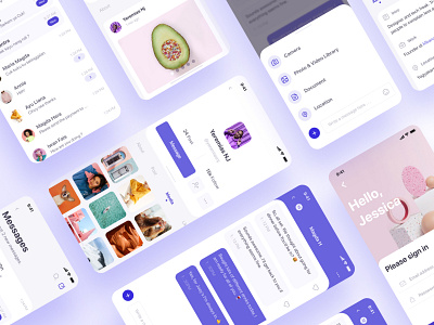 Social Media UI Kit III design ios mobile mobile app mobile ui social app socialmedia ui uikit ux website