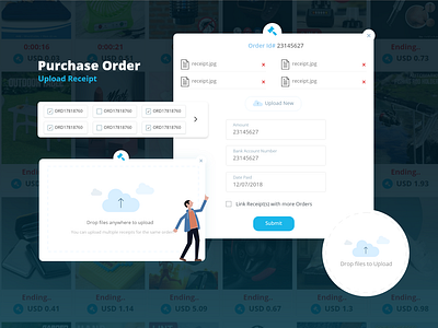 Purchase Order Design checkout checkout form ecommerce order purchase upload