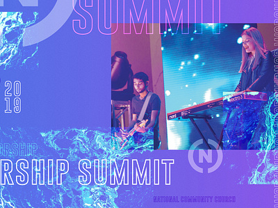 NCC Worship Summit 2019 branding collage design graphic graphic design type typography