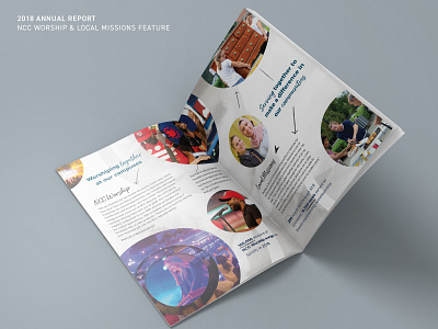 NEXT 2018 Annual Report - Key Spreads graphic design print publication