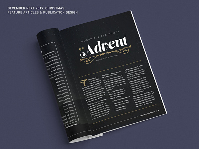 NEXT: December 2019 - Feature Articles branding design graphic design publication typography