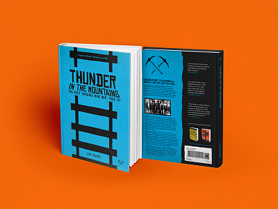 Thunder in the Mountains - Book Cover book book cover coal design graphic design kentucky mountains product design type typography west virginia wvu