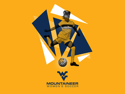 WVU Women's Soccer - Recruitment Graphic art graphic design illustration line art sports sports design west virginia wvu