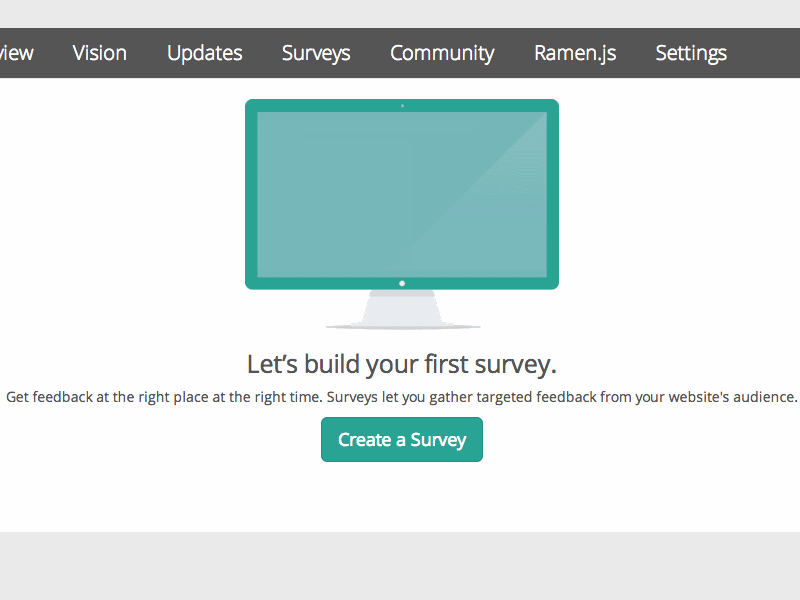Survey Animation email survey widget