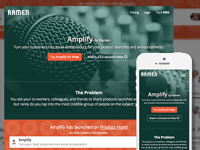 Amplify Landing Page
