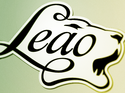 Leão illustration logo