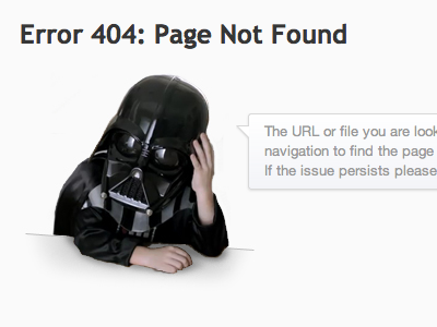 Darth Vader 404