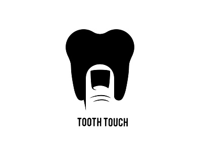 Tooth Touch Logo brand branding creative dentist design dribbble graphic logo mark minimal negativespace shot