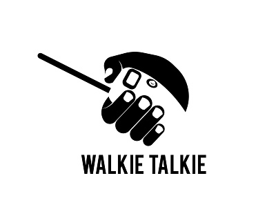 Walkie Talkie Logo Official brand branding communication creative design dribbble graphic logo mark minimal negativespace shot