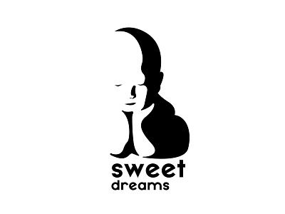 Sweet Dreams Logo baby brand branding creative design dribbble graphic logo mark minimal negativespace shot