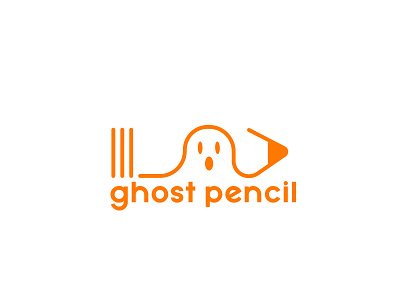 Ghost pencil logo