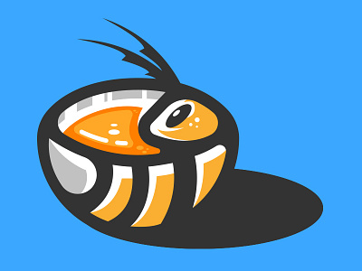 Honey protection logo animal bee brand branding creative creativity graphicdesign honey illustration logo mascot photography