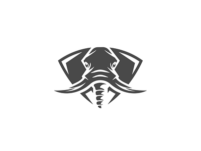 Elephant logo animal branding creative design dribbble elephant graphicdesign illustration logo minimal negativespace smart