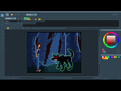 Aseprite Redesign app creative design graphic interaction pixel software sprite ui ux