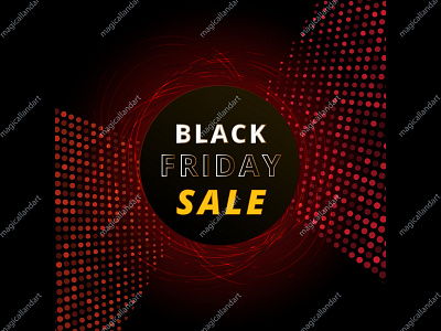 Black Friday sale banner art banner black business christmas design friday halftone light magicalland neon new offer red sale spesial vector year