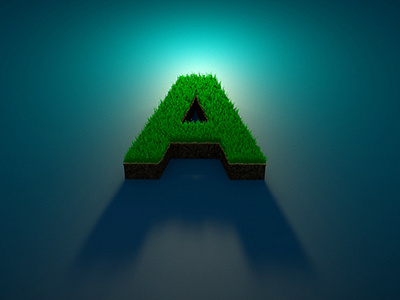 A Letter 3d a cinema4d letter