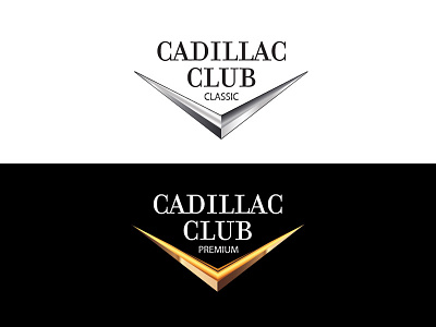 Cadillac Club brand cadillac club design elegant emblem gold logo silver symbol