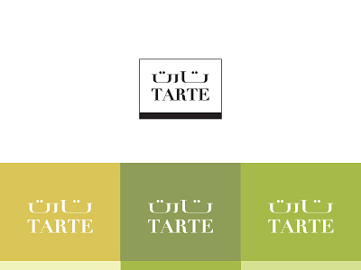 Tarte Logo Typeface branding logo sweets tart typeface typography