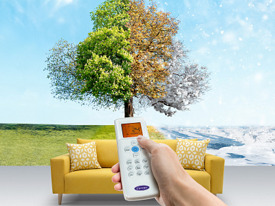 Your favorite season - Artwork ac adv advertise cold composite concept hot photo manipulation print ad retouch retouching seasons