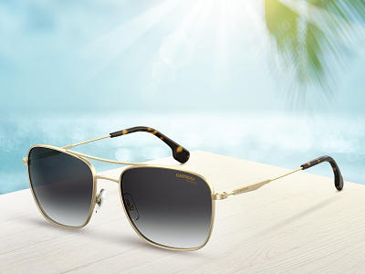 Carrera 130s advertising artwork campaign digital photo retouch summer sunglasses