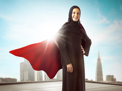 International Women's Day ad advertising arab art artwork campaign creative design digital hero print red retouch saudi super visual woman