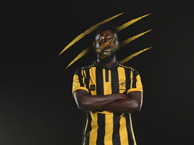 The Tiger Within ad advertising artwork campaign club concept creative design ittihad photomanipulation photoshop print retouch saudi soccer visual